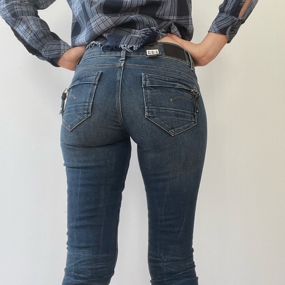 SALE ⬇️ NWT G-STAR MIDGE CODY MID SKINNY JEANS- 26 - Picture 6 of 14